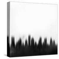 Houston City Skyline - Black-NaxArt-Stretched Canvas