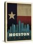 Houston Flag-Red Atlas Designs-Stretched Canvas