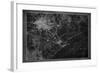 Houston Map A-GI ArtLab-Framed Giclee Print