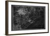 Houston Map A-GI ArtLab-Framed Giclee Print