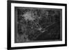 Houston Map A-GI ArtLab-Framed Giclee Print