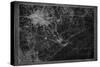 Houston Map A-GI ArtLab-Stretched Canvas