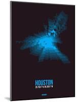 Houston Radiant Map 1-NaxArt-Mounted Art Print