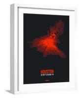 Houston Radiant Map 2-NaxArt-Framed Art Print