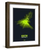 Houston Radiant Map 3-NaxArt-Framed Art Print