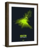 Houston Radiant Map 3-NaxArt-Framed Art Print