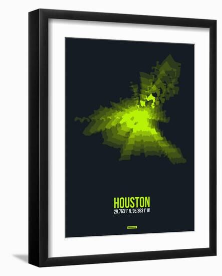 Houston Radiant Map 3-NaxArt-Framed Art Print