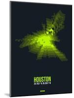 Houston Radiant Map 3-NaxArt-Mounted Art Print