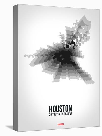 Houston Radiant Map 4-NaxArt-Stretched Canvas