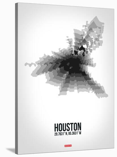 Houston Radiant Map 4-NaxArt-Stretched Canvas