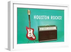 Houston Rocks!-null-Framed Art Print