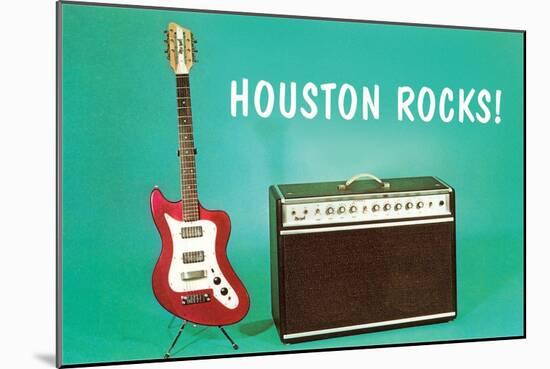 Houston Rocks!-null-Mounted Art Print