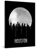 Houston Skyline Black-null-Stretched Canvas