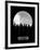Houston Skyline Black-null-Framed Art Print