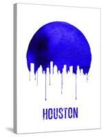 Houston Skyline Blue-null-Stretched Canvas