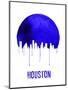 Houston Skyline Blue-null-Mounted Art Print