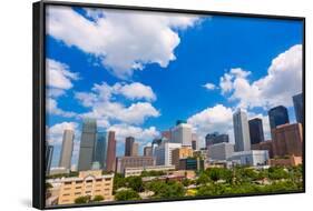 Houston Skyline from South in Texas US USA-holbox-Framed Photographic Print