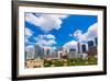 Houston Skyline from South in Texas US USA-holbox-Framed Photographic Print