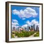 Houston Skyline from South in Texas US USA-holbox-Framed Photographic Print