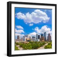 Houston Skyline from South in Texas US USA-holbox-Framed Photographic Print