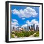 Houston Skyline from South in Texas US USA-holbox-Framed Photographic Print