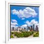 Houston Skyline from South in Texas US USA-holbox-Framed Photographic Print