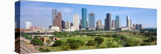 Houston Skyline, Memorial Park, Texas-null-Stretched Canvas