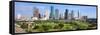 Houston Skyline, Memorial Park, Texas-null-Framed Stretched Canvas