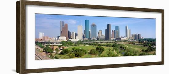 Houston Skyline, Memorial Park, Texas-null-Framed Photographic Print