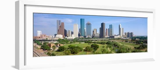 Houston Skyline, Memorial Park, Texas-null-Framed Photographic Print