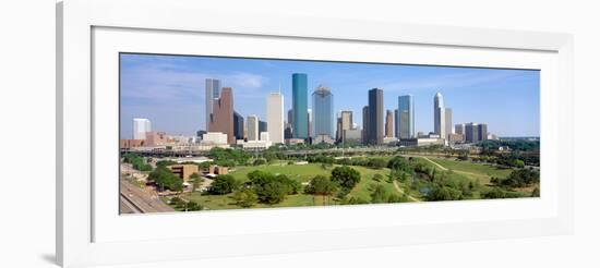 Houston Skyline, Memorial Park, Texas-null-Framed Photographic Print