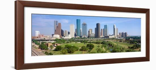 Houston Skyline, Memorial Park, Texas-null-Framed Photographic Print