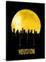 Houston Skyline Yellow-null-Stretched Canvas