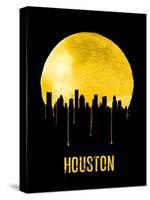 Houston Skyline Yellow-null-Stretched Canvas
