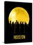 Houston Skyline Yellow-null-Stretched Canvas