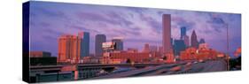 Houston Skyline-null-Stretched Canvas