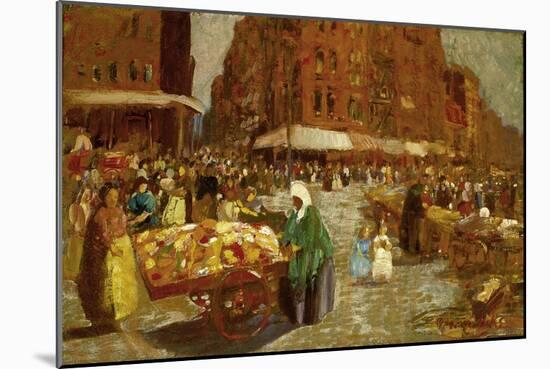 Houston Street, 1917-George Luks-Mounted Giclee Print