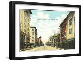 Houston Street, Fort Worth, Texas-null-Framed Art Print