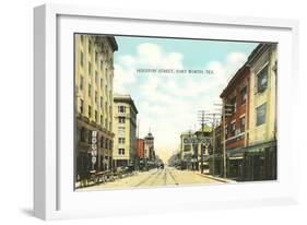 Houston Street, Fort Worth, Texas-null-Framed Art Print