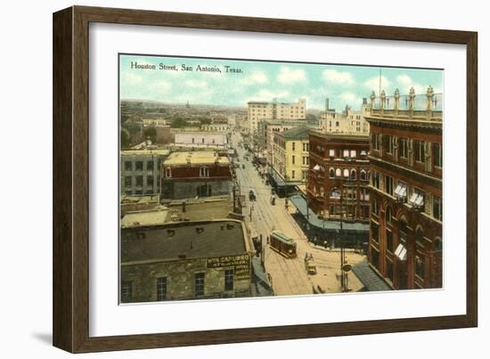 Houston Street, San Antonio, Texas-null-Framed Art Print