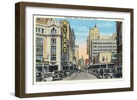 Houston Street, San Antonio-null-Framed Art Print