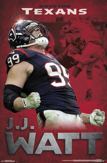 HOUSTON TEXANS - JJ WATT 15-null-Lamina Framed Poster