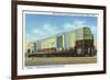 Houston, Texas - Exterior View of Sears Roebuck and Co Department Store-Lantern Press-Framed Premium Giclee Print