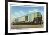 Houston, Texas - Exterior View of Sears Roebuck and Co Department Store-Lantern Press-Framed Premium Giclee Print