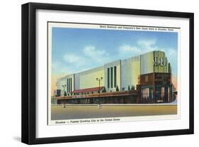 Houston, Texas - Exterior View of Sears Roebuck and Co Department Store-Lantern Press-Framed Art Print