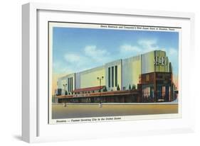 Houston, Texas - Exterior View of Sears Roebuck and Co Department Store-Lantern Press-Framed Art Print