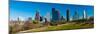 HOUSTON, TEXAS - High rise buildings in Houston cityscape illuminated at sunset, Texas, United S...-null-Mounted Photographic Print