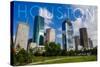 Houston, Texas - Skyline and Blue Sky-Lantern Press-Stretched Canvas
