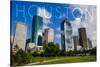 Houston, Texas - Skyline and Blue Sky-Lantern Press-Stretched Canvas