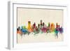 Houston Texas Skyline-Michael Tompsett-Framed Art Print